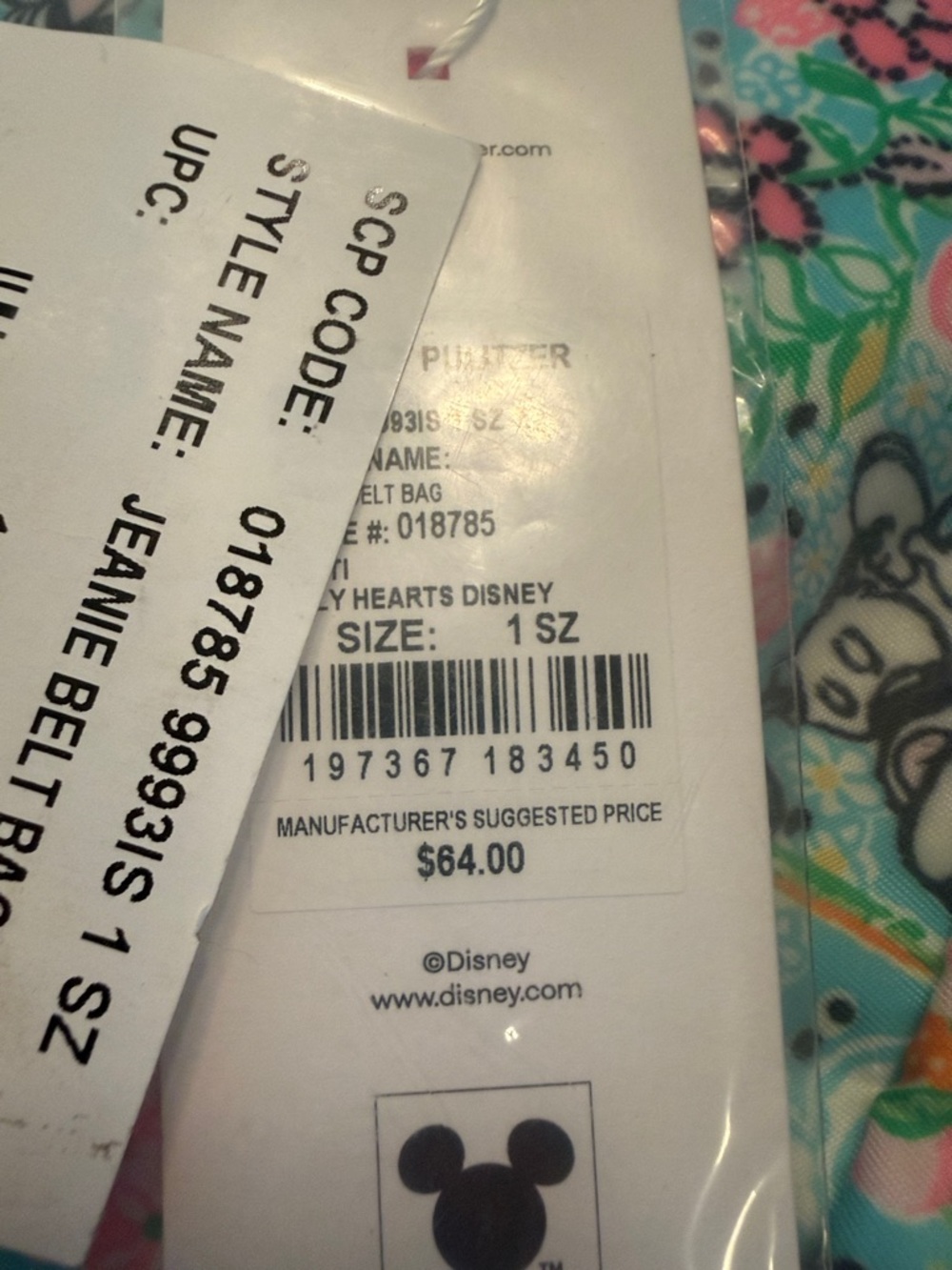 Lilly Pulitzer x Disney Jeanie belt bag, NWT - Picture 6 of 6